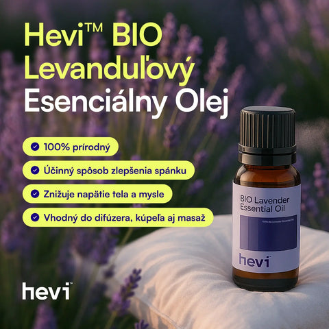 Hevi™ BIO Levanduľový Esenciálny Olej 10ml