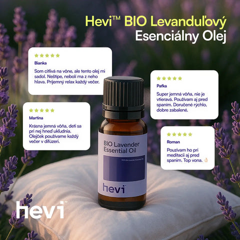 Hevi™ BIO Levanduľový Esenciálny Olej 10ml
