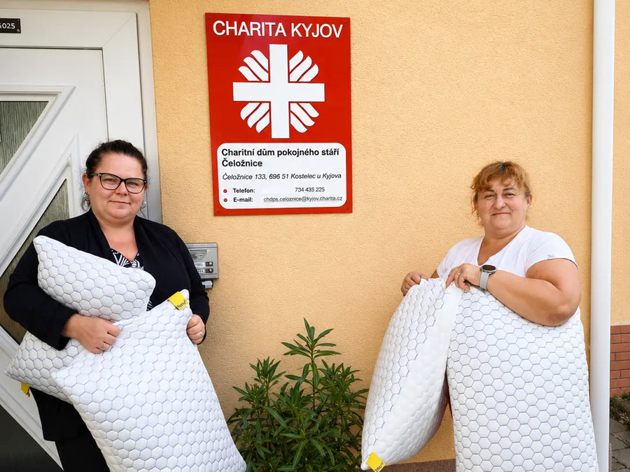 Hevi Charita – odovzdanie darov, Charitní dům pokojného stáří Čeložnice