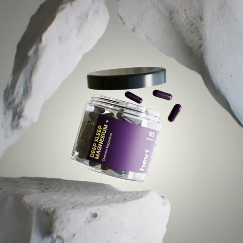 Fľaštička Hevi™ Deep Sleep Magnesium+ zblízka
