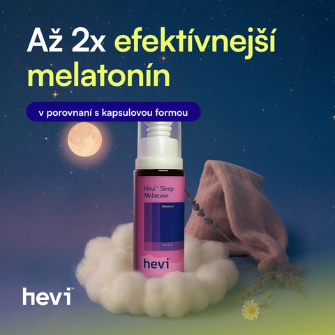 Detail fľaštičky melatonínového spreja Hevi™
