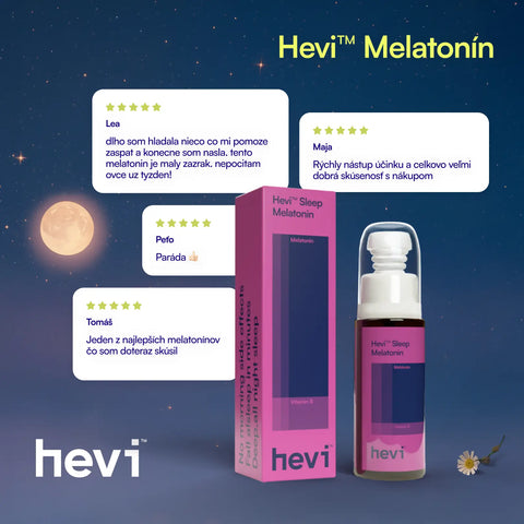 Recenzia zákazníka na melatonínový sprej Hevi™