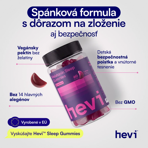 Chuť a konzistencia Hevi™ Melatonin Gummies