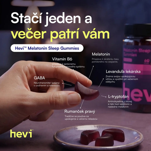 Dávkovanie Hevi™ Melatonin Gummies