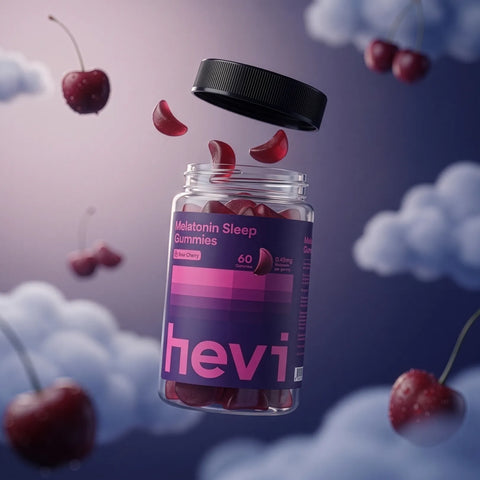 Hevi™ Melatonin Gummies – produktová fotografia dózy