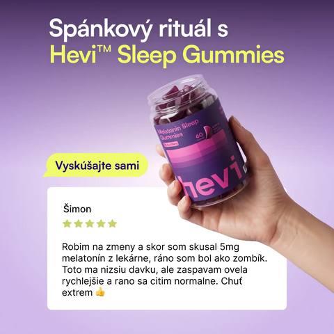 Recenzia zákazníka na Hevi™ Melatonin Gummies