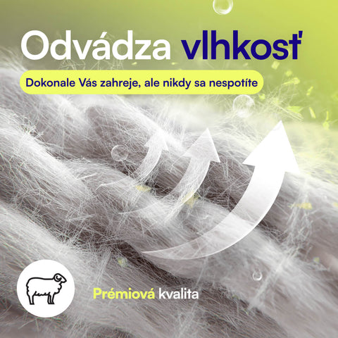 Priedušnosť periny Hevi™ Perina Merino