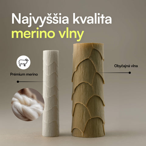 Hevi™ Perina Merino rozložená na posteli